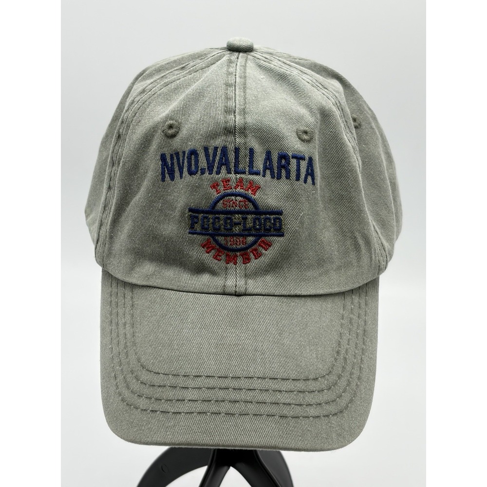 Poco‎ Loco Puerta Vallarta Crew Member Hat Baseball Cap Strapback NWT Gray OSFM